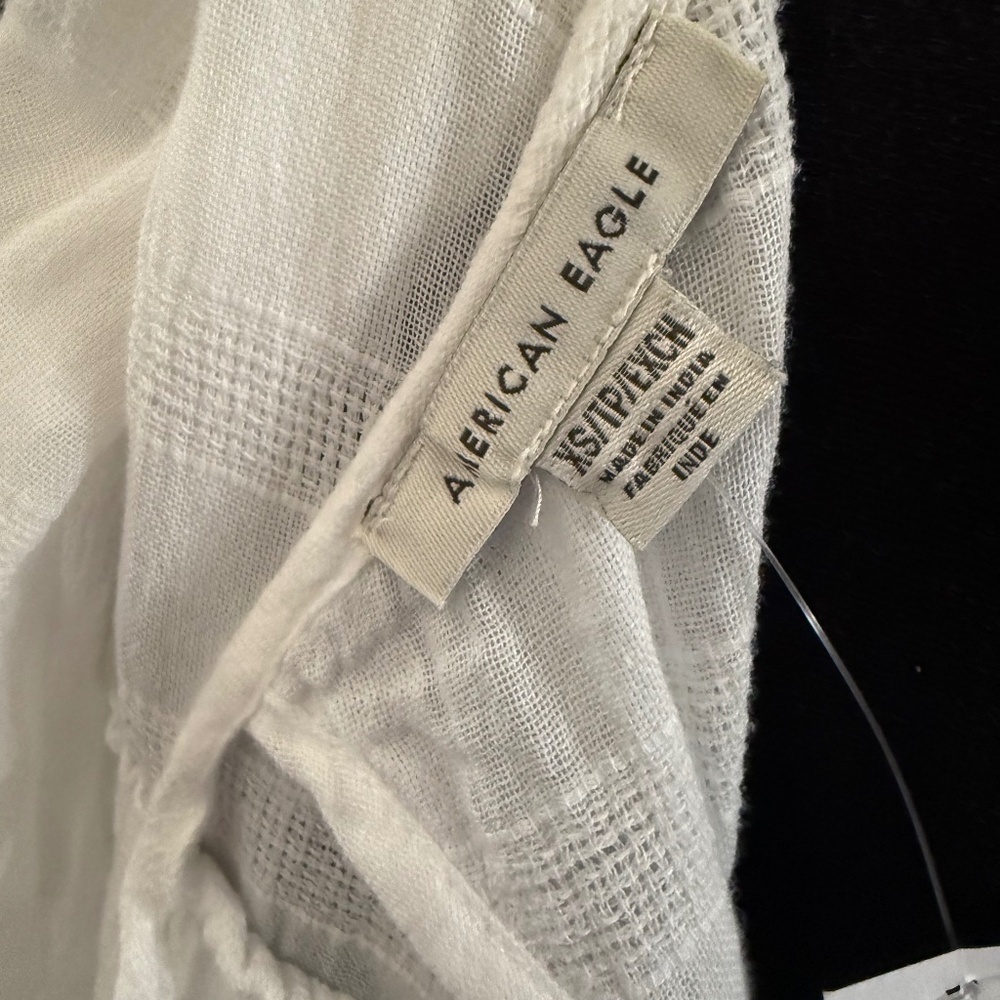 American Eagle Mini Babydoll dress in white size Xtra Small! NWT - Picture 5 of 5